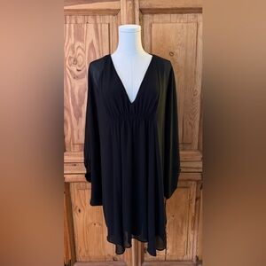 Stevie Nicks vibes. Zara chiffon, bat wing dress.